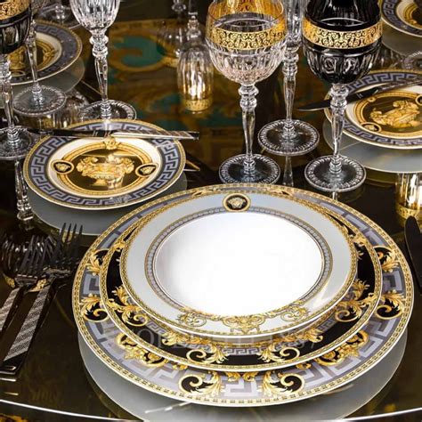 versace porzellan|Versace italian tableware label.